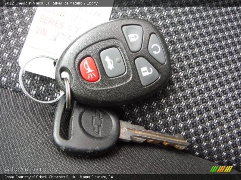 Silver Ice Metallic / Ebony 2012 Chevrolet Malibu LT
