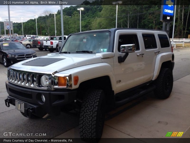 Birch White / Ebony 2010 Hummer H3 Alpha