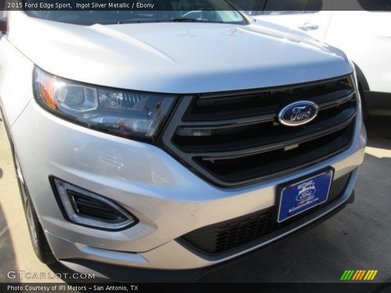 Ingot Silver Metallic / Ebony 2015 Ford Edge Sport