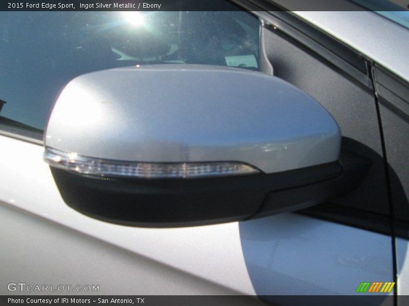 Ingot Silver Metallic / Ebony 2015 Ford Edge Sport
