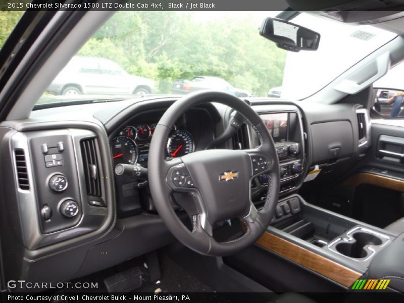 Black / Jet Black 2015 Chevrolet Silverado 1500 LTZ Double Cab 4x4