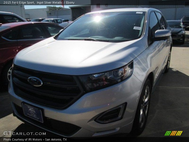 Ingot Silver Metallic / Ebony 2015 Ford Edge Sport