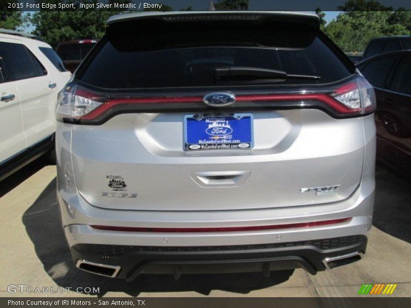Ingot Silver Metallic / Ebony 2015 Ford Edge Sport