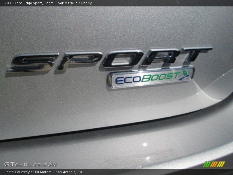 Ingot Silver Metallic / Ebony 2015 Ford Edge Sport