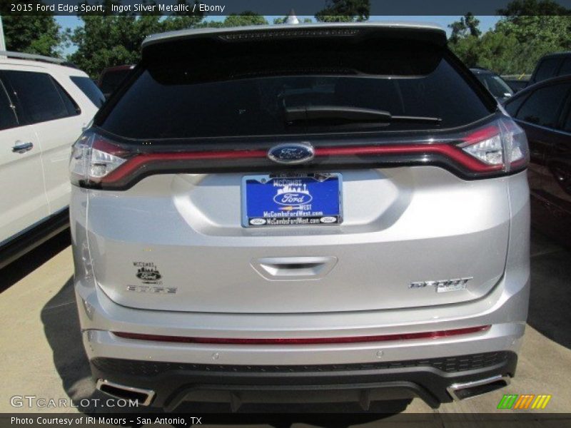 Ingot Silver Metallic / Ebony 2015 Ford Edge Sport