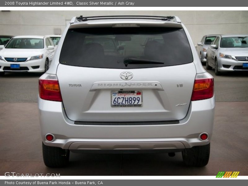 Classic Silver Metallic / Ash Gray 2008 Toyota Highlander Limited 4WD