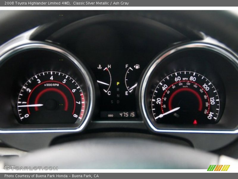 Classic Silver Metallic / Ash Gray 2008 Toyota Highlander Limited 4WD