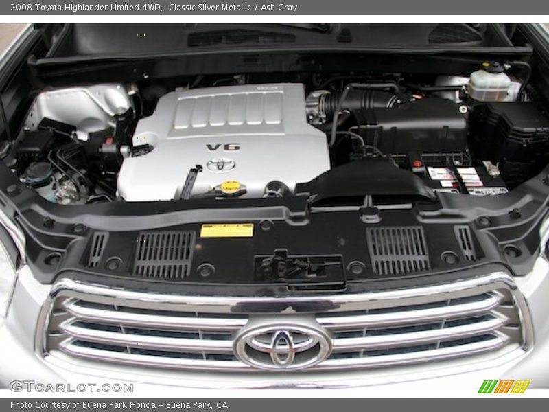 Classic Silver Metallic / Ash Gray 2008 Toyota Highlander Limited 4WD