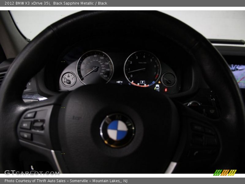 Black Sapphire Metallic / Black 2012 BMW X3 xDrive 35i