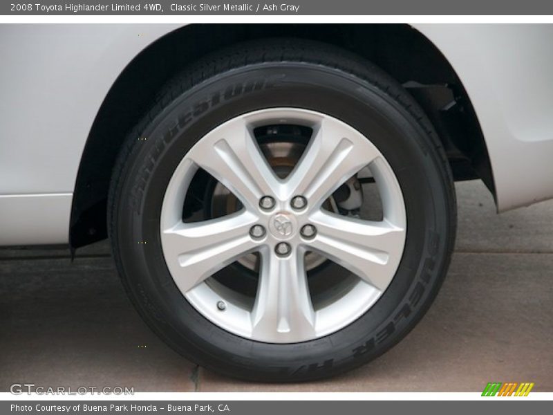 Classic Silver Metallic / Ash Gray 2008 Toyota Highlander Limited 4WD