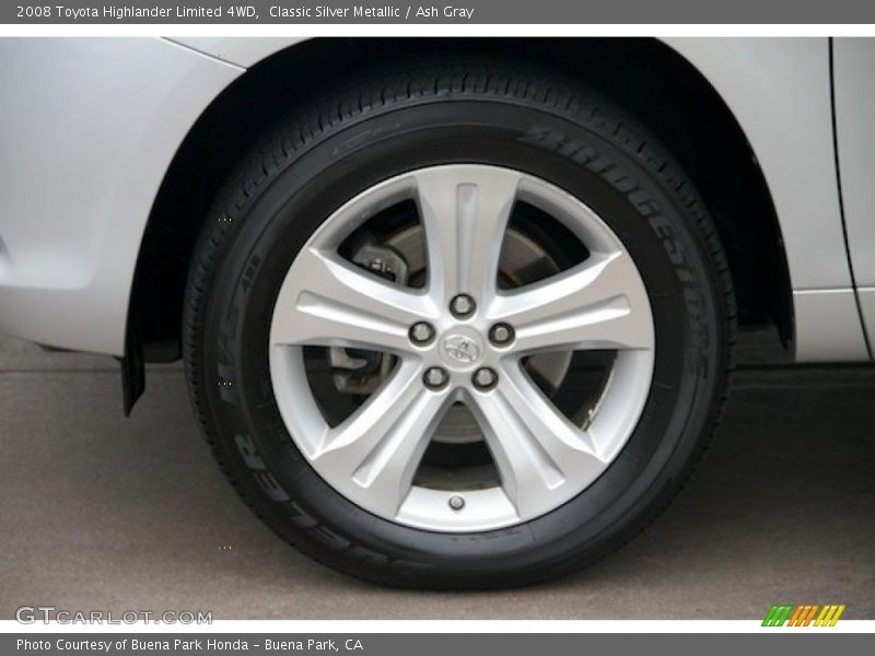 Classic Silver Metallic / Ash Gray 2008 Toyota Highlander Limited 4WD