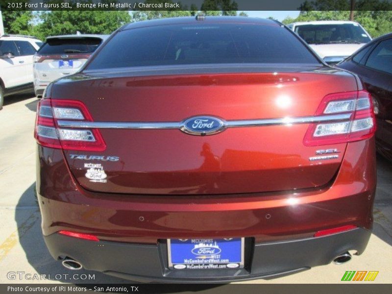 Bronze Fire Metallic / Charcoal Black 2015 Ford Taurus SEL