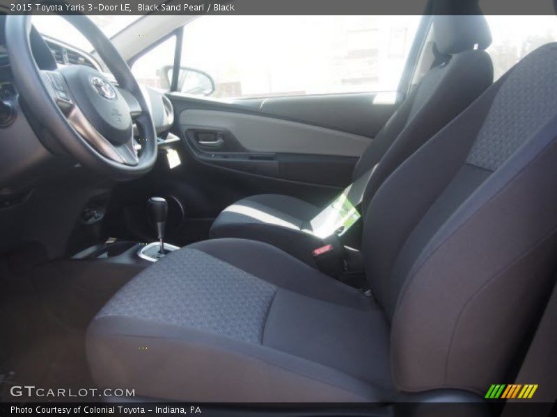 Front Seat of 2015 Yaris 3-Door LE