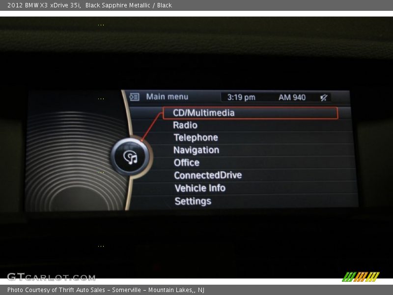 Black Sapphire Metallic / Black 2012 BMW X3 xDrive 35i