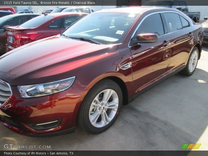 Bronze Fire Metallic / Charcoal Black 2015 Ford Taurus SEL