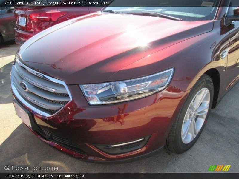 Bronze Fire Metallic / Charcoal Black 2015 Ford Taurus SEL