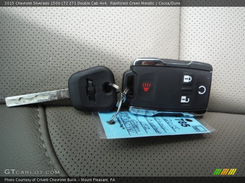 Keys of 2015 Silverado 1500 LTZ Z71 Double Cab 4x4
