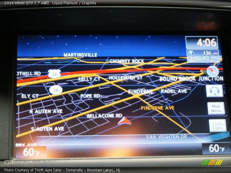 Navigation of 2014 Q70 3.7 AWD