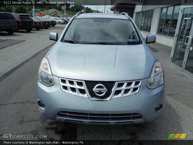 Frosted Steel / Black 2012 Nissan Rogue SV AWD
