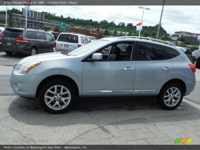 Frosted Steel / Black 2012 Nissan Rogue SV AWD