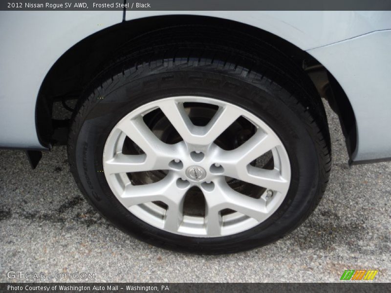 Frosted Steel / Black 2012 Nissan Rogue SV AWD