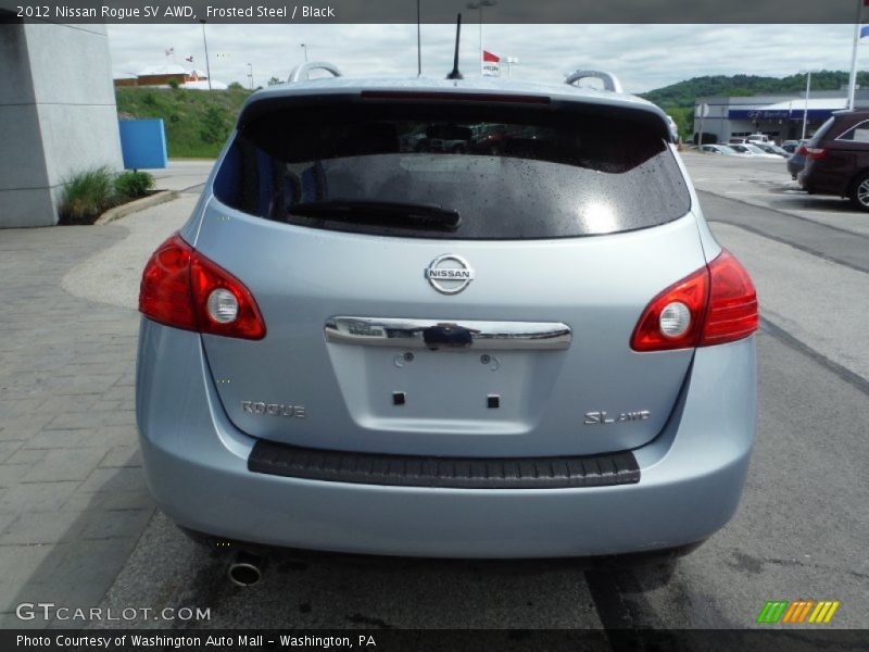 Frosted Steel / Black 2012 Nissan Rogue SV AWD