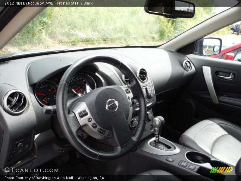 Frosted Steel / Black 2012 Nissan Rogue SV AWD