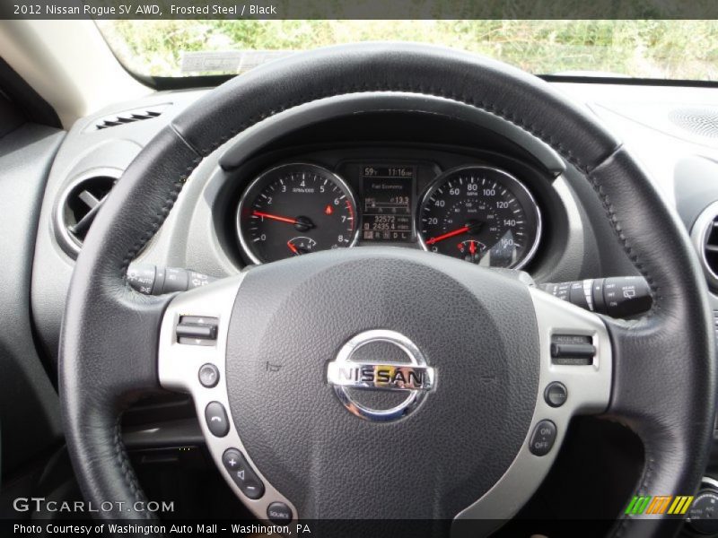 Frosted Steel / Black 2012 Nissan Rogue SV AWD
