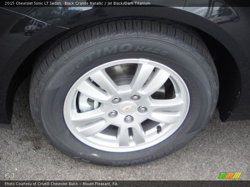 Black Granite Metallic / Jet Black/Dark Titanium 2015 Chevrolet Sonic LT Sedan