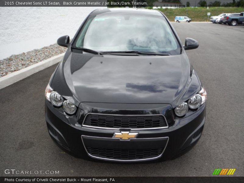 Black Granite Metallic / Jet Black/Dark Titanium 2015 Chevrolet Sonic LT Sedan