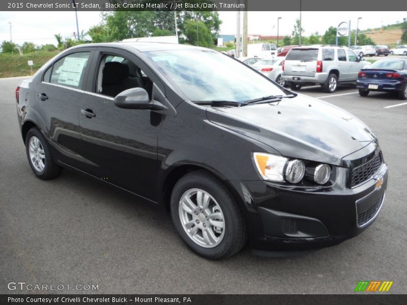 Black Granite Metallic / Jet Black/Dark Titanium 2015 Chevrolet Sonic LT Sedan