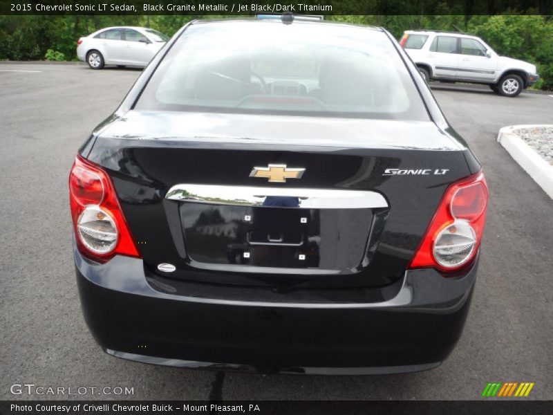 Black Granite Metallic / Jet Black/Dark Titanium 2015 Chevrolet Sonic LT Sedan