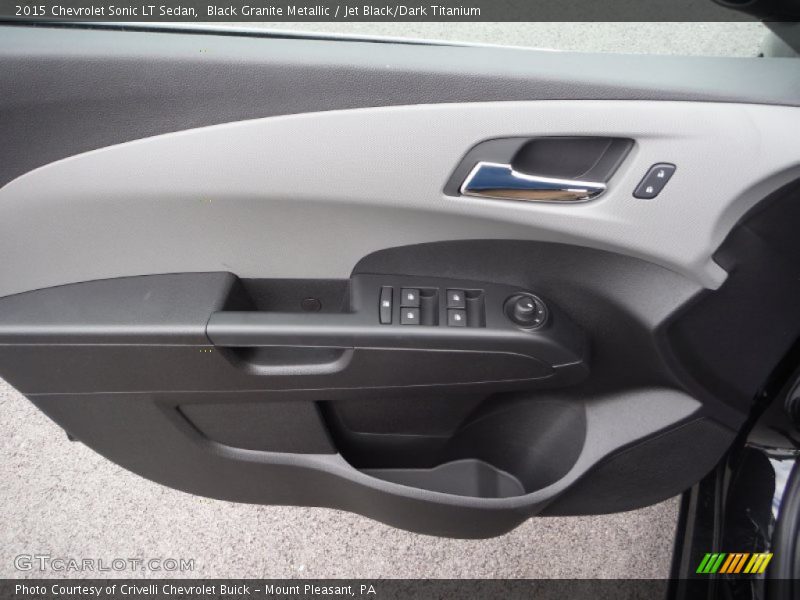 Black Granite Metallic / Jet Black/Dark Titanium 2015 Chevrolet Sonic LT Sedan