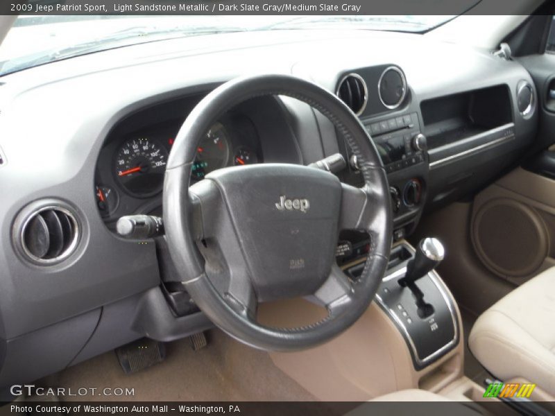 Light Sandstone Metallic / Dark Slate Gray/Medium Slate Gray 2009 Jeep Patriot Sport