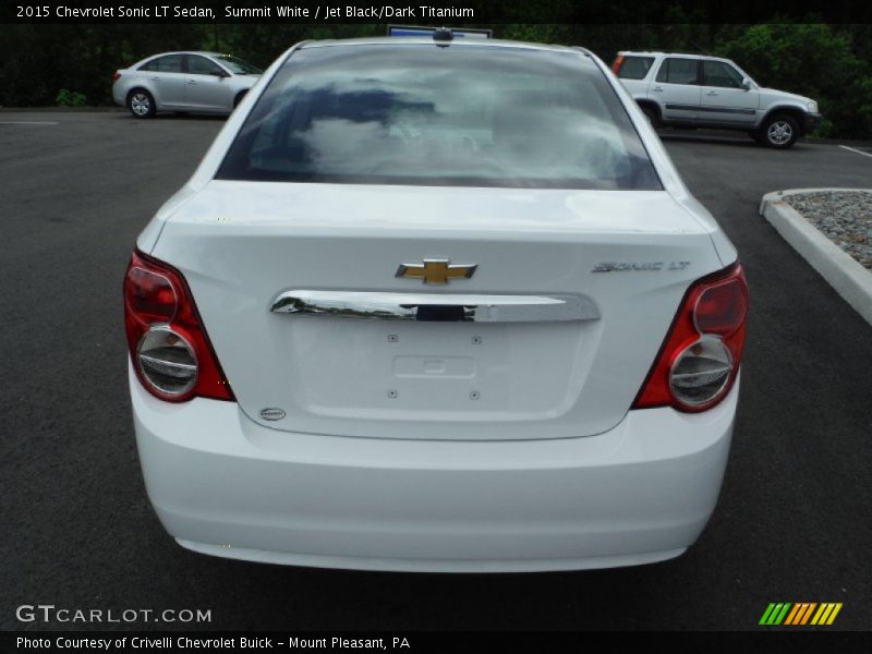 Summit White / Jet Black/Dark Titanium 2015 Chevrolet Sonic LT Sedan
