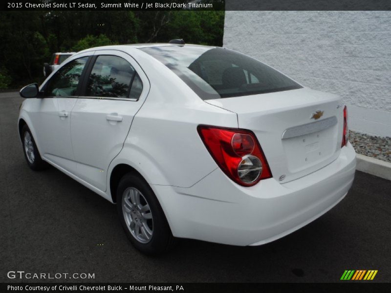 Summit White / Jet Black/Dark Titanium 2015 Chevrolet Sonic LT Sedan