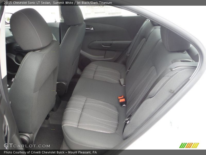 Summit White / Jet Black/Dark Titanium 2015 Chevrolet Sonic LT Sedan