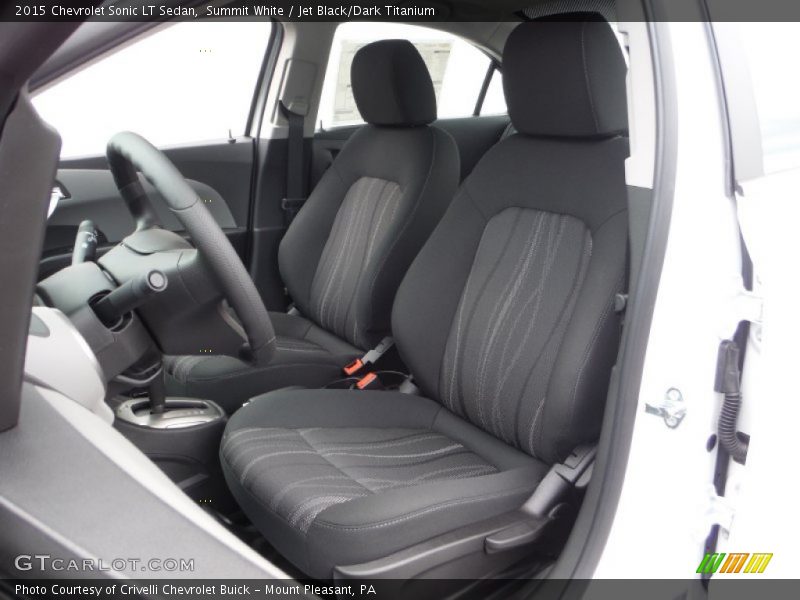 Summit White / Jet Black/Dark Titanium 2015 Chevrolet Sonic LT Sedan
