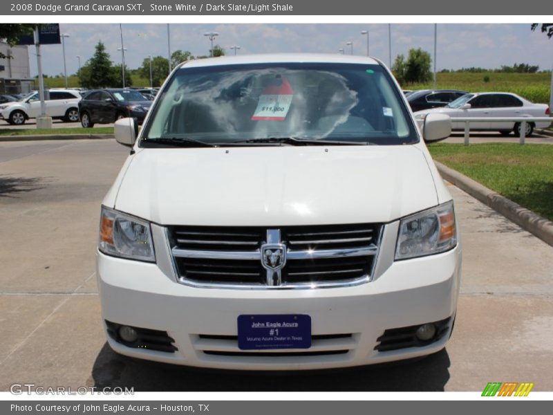 Stone White / Dark Slate/Light Shale 2008 Dodge Grand Caravan SXT