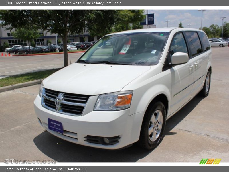Stone White / Dark Slate/Light Shale 2008 Dodge Grand Caravan SXT