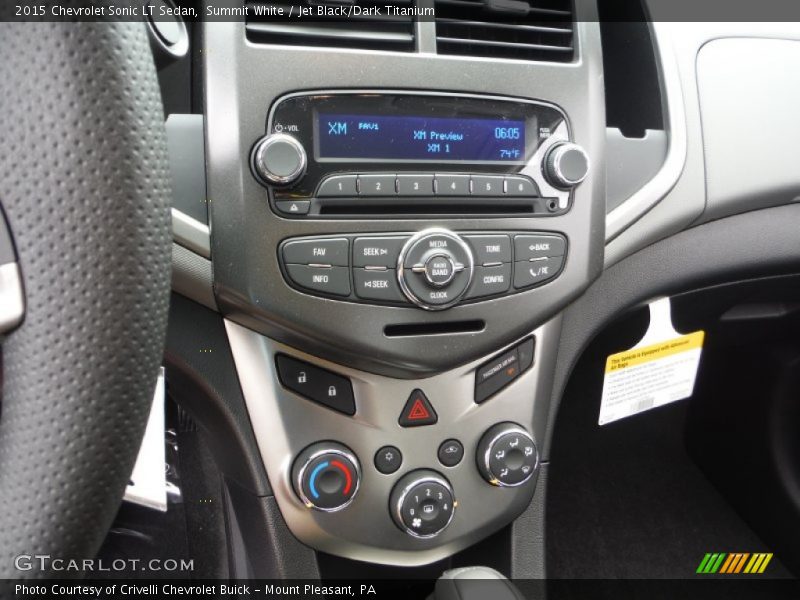 Summit White / Jet Black/Dark Titanium 2015 Chevrolet Sonic LT Sedan