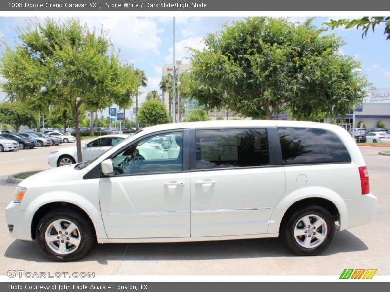 Stone White / Dark Slate/Light Shale 2008 Dodge Grand Caravan SXT