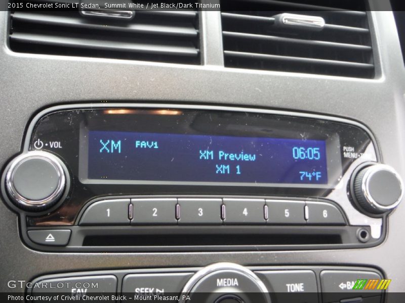 Summit White / Jet Black/Dark Titanium 2015 Chevrolet Sonic LT Sedan