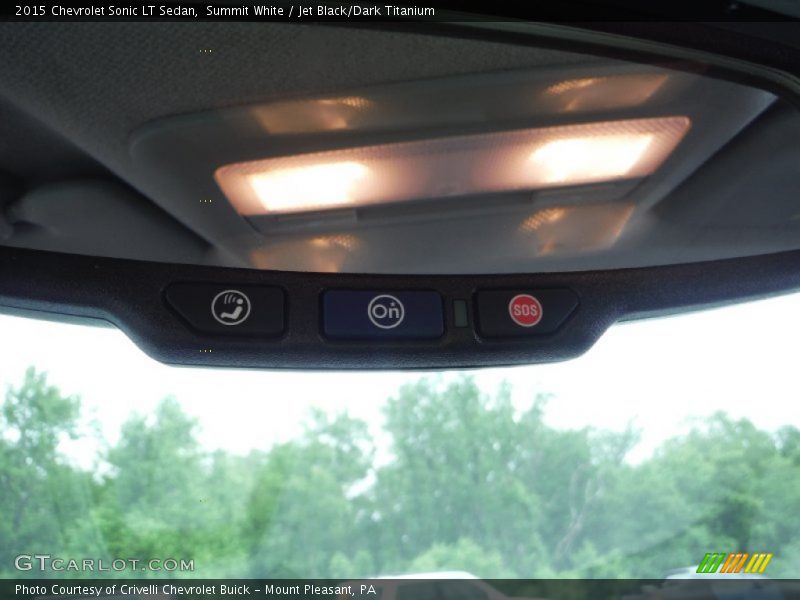 Summit White / Jet Black/Dark Titanium 2015 Chevrolet Sonic LT Sedan