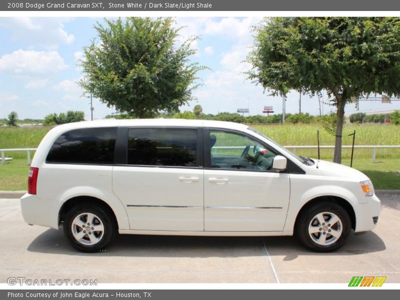 Stone White / Dark Slate/Light Shale 2008 Dodge Grand Caravan SXT