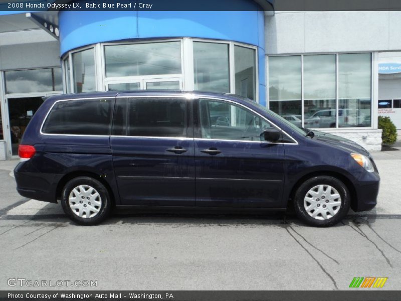 Baltic Blue Pearl / Gray 2008 Honda Odyssey LX