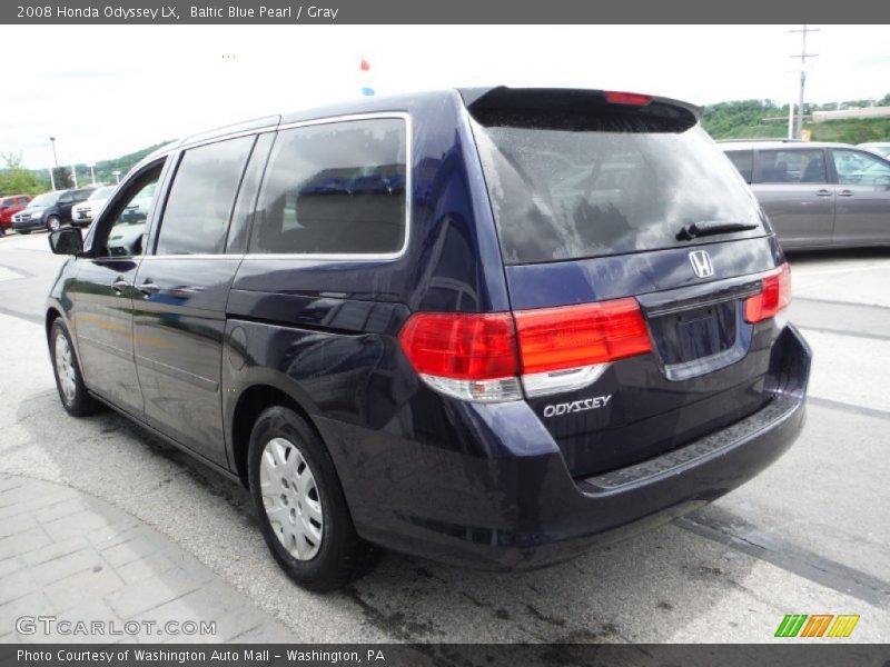 Baltic Blue Pearl / Gray 2008 Honda Odyssey LX