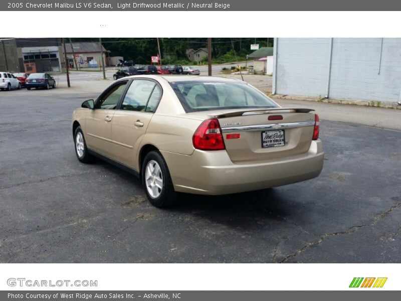 Light Driftwood Metallic / Neutral Beige 2005 Chevrolet Malibu LS V6 Sedan