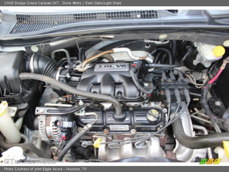 Stone White / Dark Slate/Light Shale 2008 Dodge Grand Caravan SXT