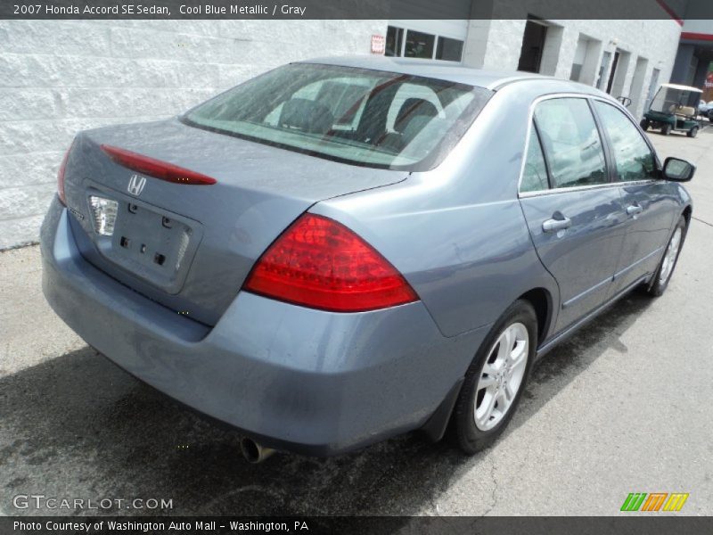 Cool Blue Metallic / Gray 2007 Honda Accord SE Sedan